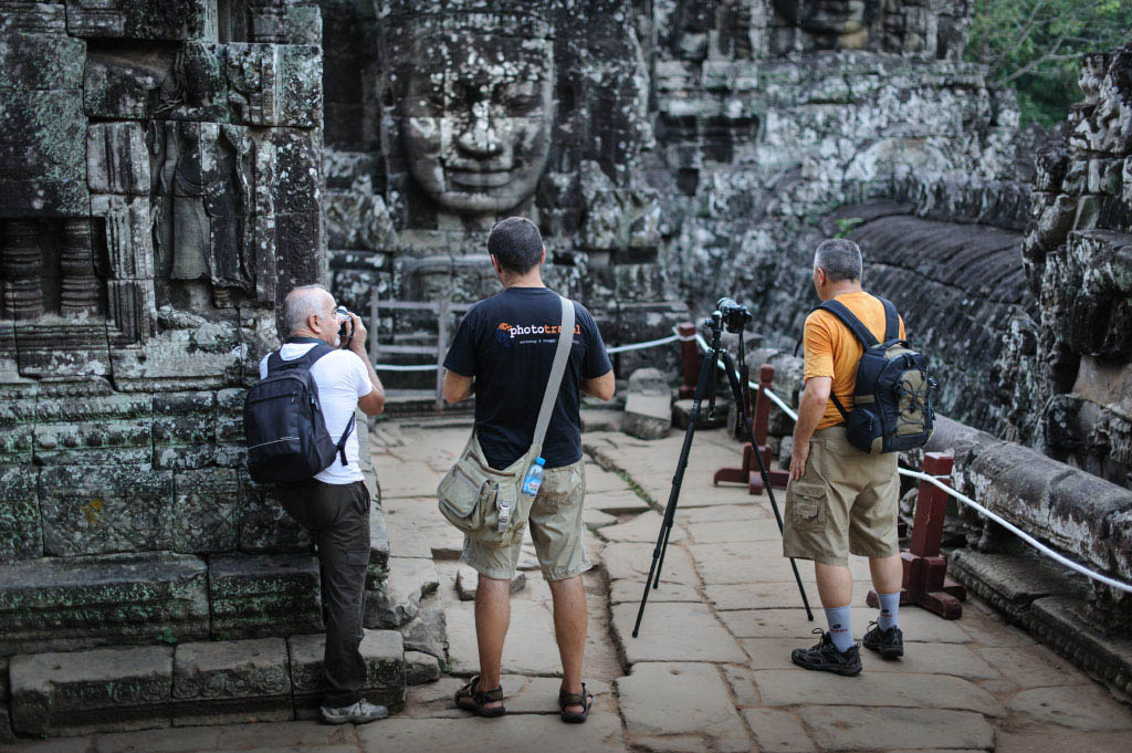 Our guests at Bayon temple.