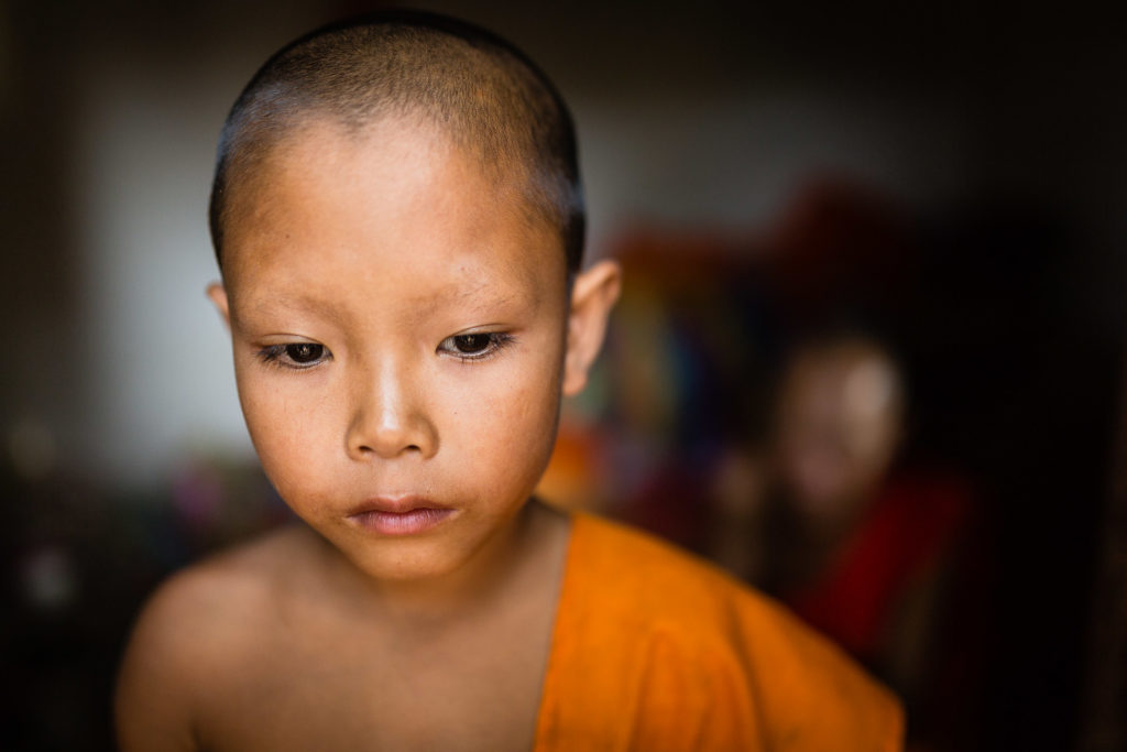 Novice Monk in Laos