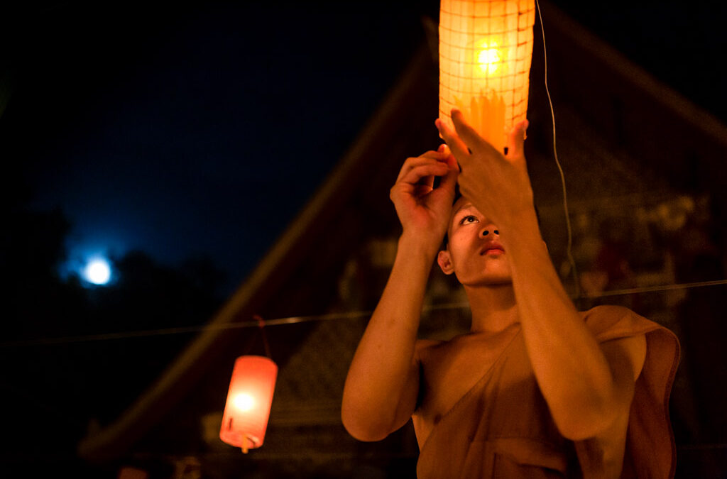 A Night of Candles and Festivities in Luang Prabang