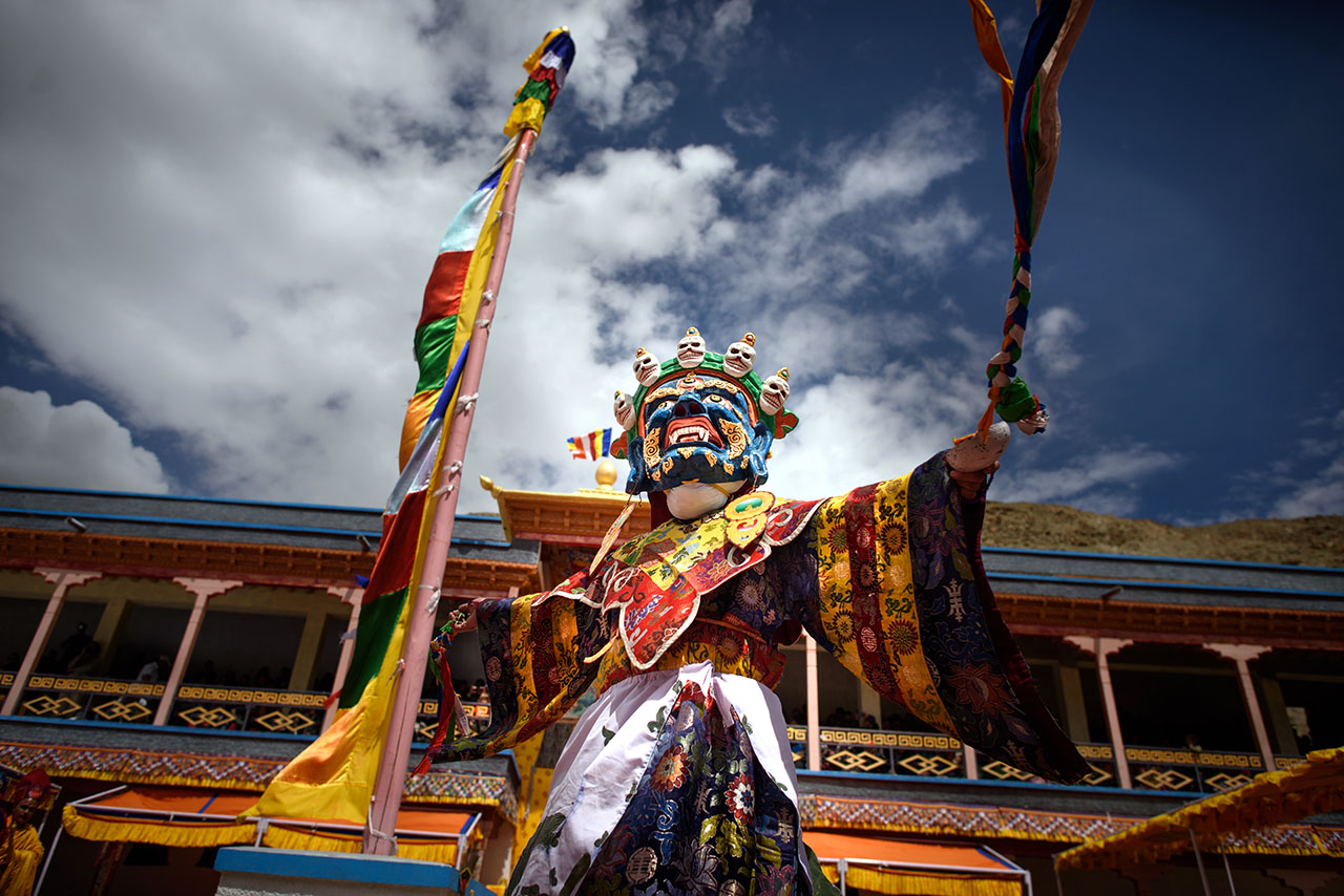 Ladakh festival, dancing monk